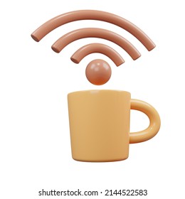 3D Icon Cafe Free Wifi Website