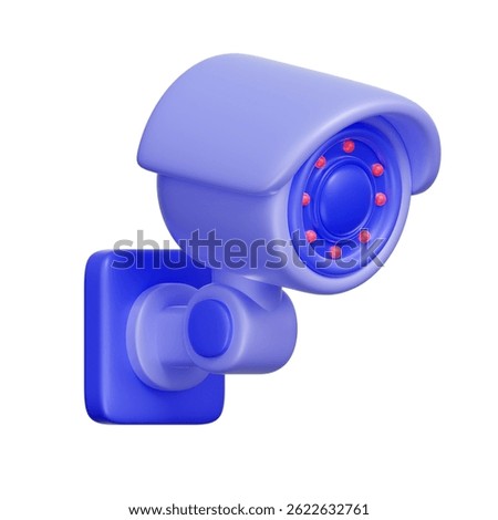 3D icon of a CCTV, representing physical surveillance and real-time monitoring systems.