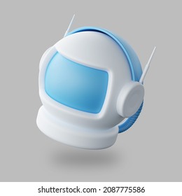 3d Icon Cosmonaut Helmet, Astronaut Helmet. Illustration, Render.