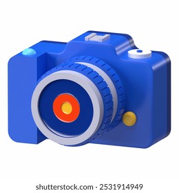 3D icon of a DSLR or mirrorless camera, symbolizing professional photography and videography equipment. - Powered by Shutterstock