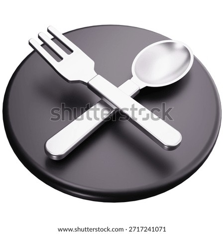 3D Icon Formal Table Setting