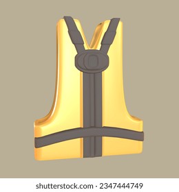 3D icon labor day rendered isolated on the colored background. safety vest object for your design. - Powered by Shutterstock