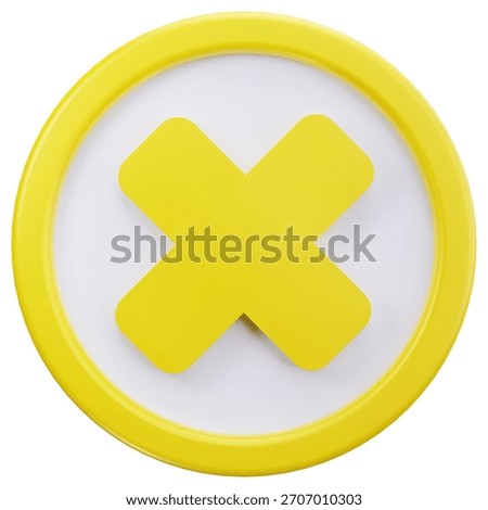 3D Icon Multiply Math Symbol