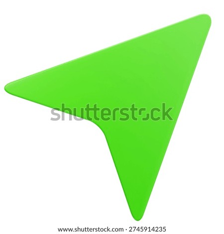 3D Icon Navigation Pointer Arrow