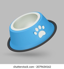 3d Icon Pet Bowl Isolated On Background