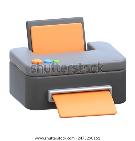3d icon Printer, 3d illustration, 3d element, 3d rendering, Graphic Elements, design element. Icon design, interface elements, concept illustration, art, user interface