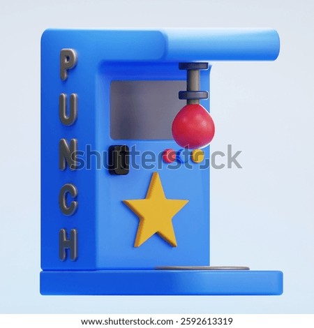 3d Icon Render Boxing Arcade