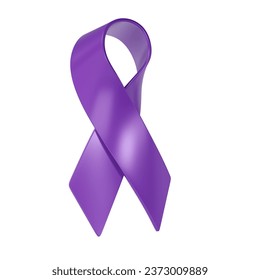 3d icon Violet Ribbon World Pancreatic Cancer day is observed every year in November. Disease in which malignant cells form in the tissues of the pancreas. - Powered by Shutterstock