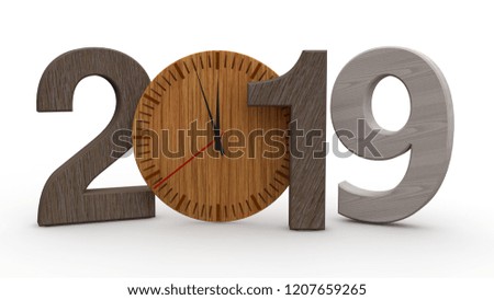 Similar – Creative Year 2019, Saw, 2019 made of wood, pencil, chisel, chisel, pencil