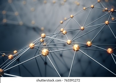 3D Illustration abstract background, connection and lines of technology. Abstract background network and cloud computing. - Shutterstock ID 763391272