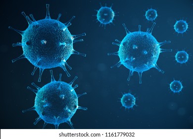 Covid19 Coronavirus Outbreak Virus Floating Cellular Stock Illustration ...