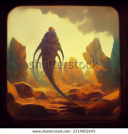 3D Illustration of An Alien Creture Stock photo © 