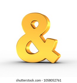 Golden Ampersand Mark Vector Illustration Ampersand Stock Vector ...