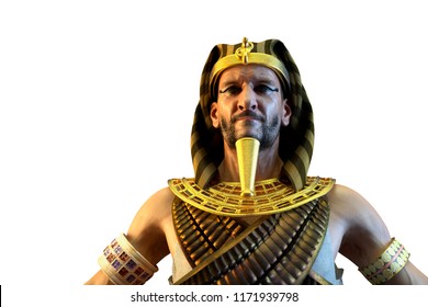 3D Illustration of a ancient Egyptian Pharaoh 