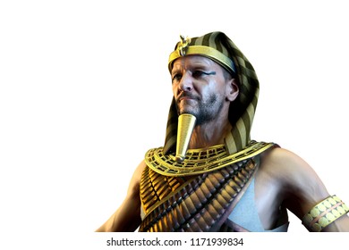 3D Illustration Of A Ancient Egyptian Pharaoh 