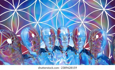 3d illustration. astral enlightenment. knowledge of the truth