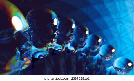 3d illustration. astral enlightenment. knowledge of the truth