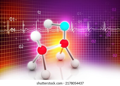 3d Illustration Of Atomic Connections