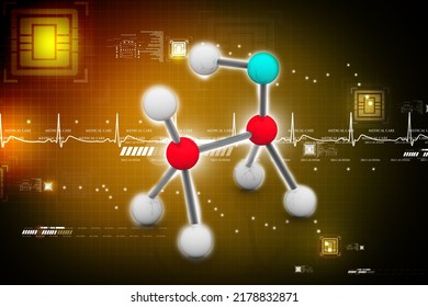 3d Illustration Of Atomic Connections