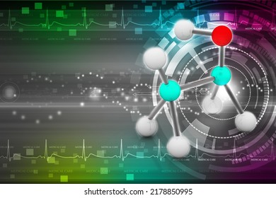 3d Illustration Of Atomic Connections