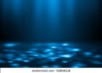 3D illustration background / Abstract dark blue empty room studio gradient used for background and display your product