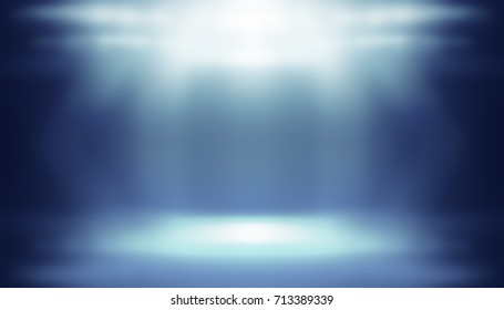 3D illustration background / Dark blue empty room studio gradient used for background and display your product - Shutterstock ID 713389339
