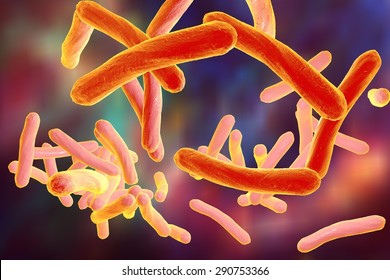 3D Illustration Of Bacteria Mycobacterium Tuberculosis