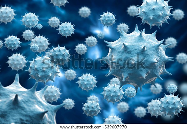 3dイラスト 細菌 ウイルス 細胞 のイラスト素材
