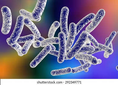 3D Illustration Of Bacterium Legionella Pneumophila