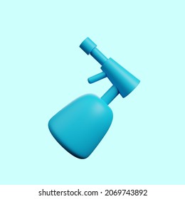 3d Illustration Of Barber Shop Icon Stuff Sprayer