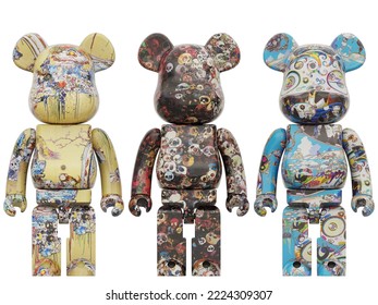 3D Illustration Bearbrick  Murakami 2