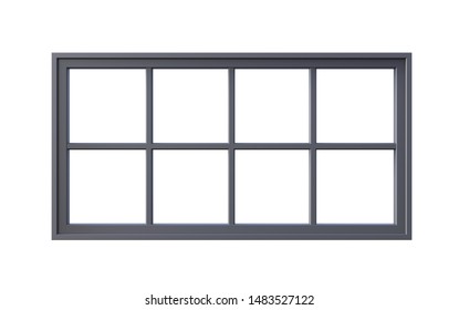 3d Illustration of  beautiful window frame isolated on a white background