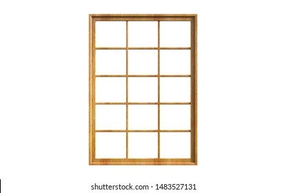 3d Illustration of  beautiful window frame isolated on a white background