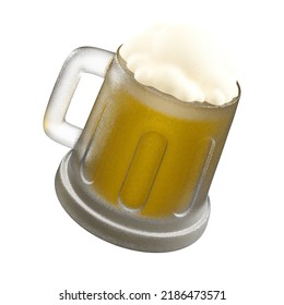 3D Illustration Beer Mug Oktoberfest
