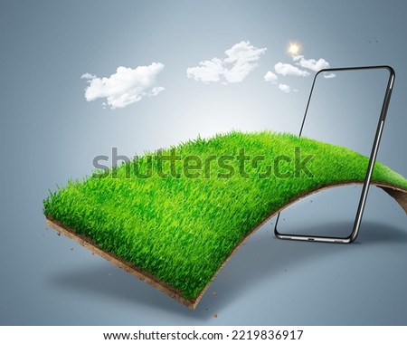 Similar – Image, Stock Photo Highway to ecomarket Green