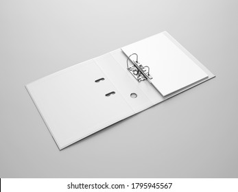 3D Illustration. Binder Cover Mockup Isolated.