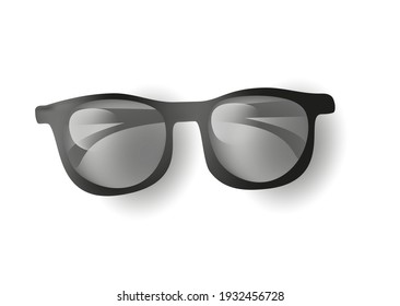 
3d Illustration Of Black Glasses