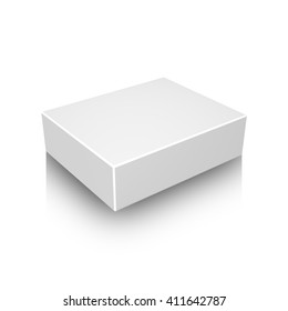 3d Illustration Blank Box On White Stock Illustration 434416681