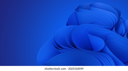3D illustration Blue Abstract Background wallpaper