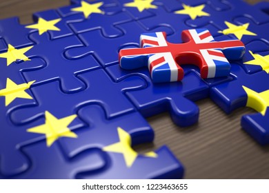 3D Illustration Brexit