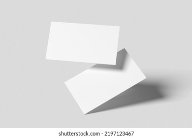 3D illustration Business Card Mockup blank