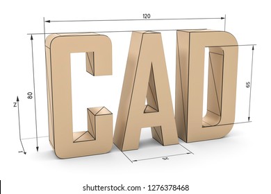 3D illustration CAD measurement