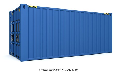 Cargo Container Shipping Transportation Work Isolated Stock Vector ...