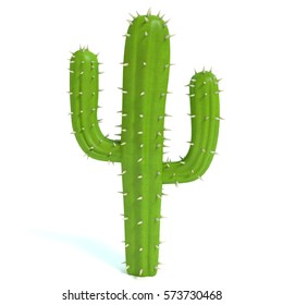 3d Illustration Of A Cartoon Cactus