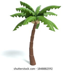 3D Illustration Of A Cartoon Palm Tree