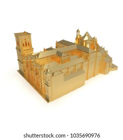 3d illustration of cathedral
