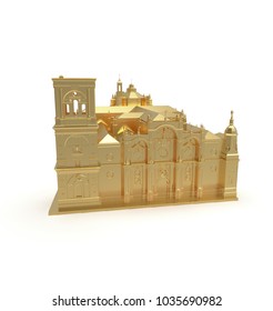 3d illustration of cathedral
