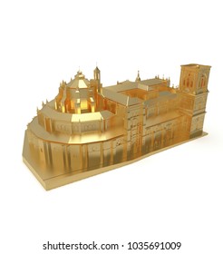 3d illustration of cathedral