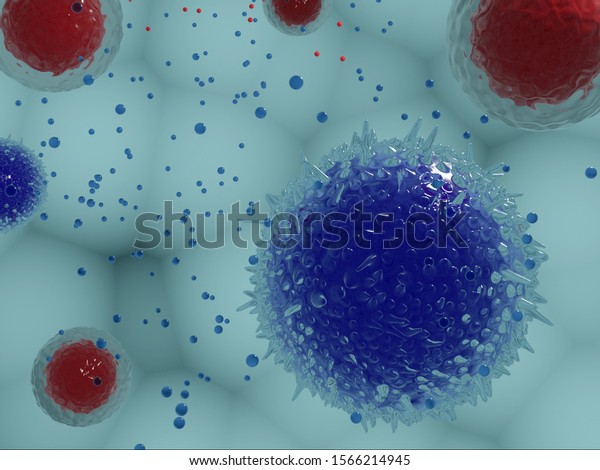 3d Illustration Cells Releasing Exosomes Stock Illustration 1566214945 ...