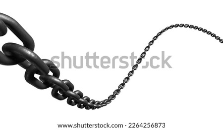 3d illustration of chain isolated on white background Stockfoto © 